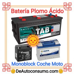 Batería Plomo Ácido Estacionarias Monoblock Coche Moto