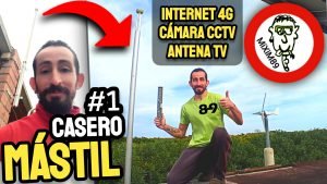 Instalación de MÁSTIL para ANTENA de INTERNET 4G en Casa de Campo by mixim89